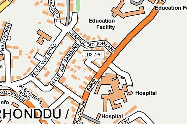 LD3 7PG map - OS OpenMap – Local (Ordnance Survey)