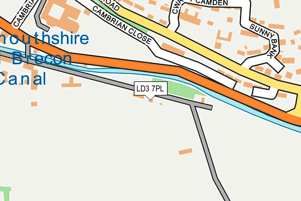 LD3 7PL map - OS OpenMap – Local (Ordnance Survey)
