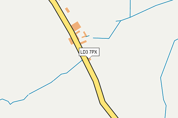 LD3 7PX map - OS OpenMap – Local (Ordnance Survey)