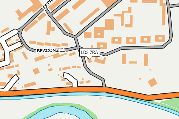 LD3 7RA map - OS OpenMap – Local (Ordnance Survey)
