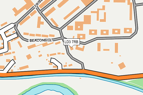 LD3 7RB map - OS OpenMap – Local (Ordnance Survey)