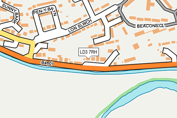 LD3 7RH map - OS OpenMap – Local (Ordnance Survey)