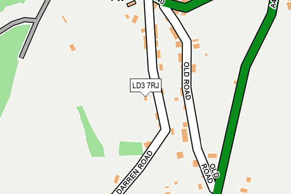 LD3 7RJ map - OS OpenMap – Local (Ordnance Survey)