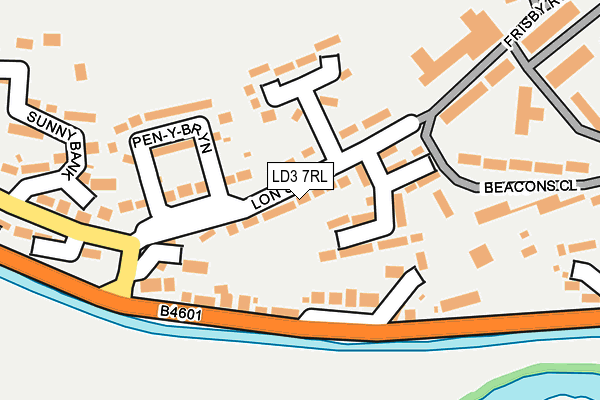 LD3 7RL map - OS OpenMap – Local (Ordnance Survey)