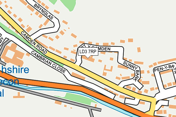 LD3 7RP map - OS OpenMap – Local (Ordnance Survey)