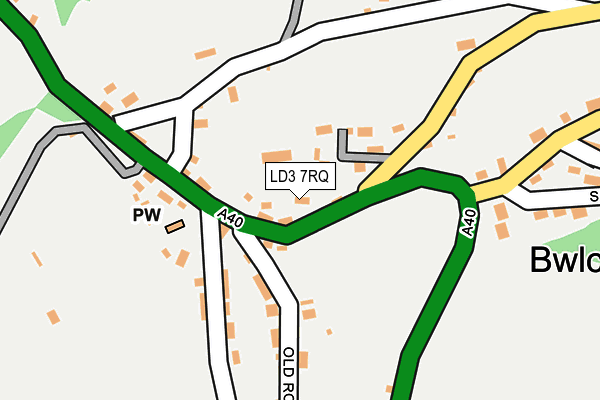 LD3 7RQ map - OS OpenMap – Local (Ordnance Survey)
