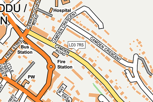 LD3 7RS map - OS OpenMap – Local (Ordnance Survey)