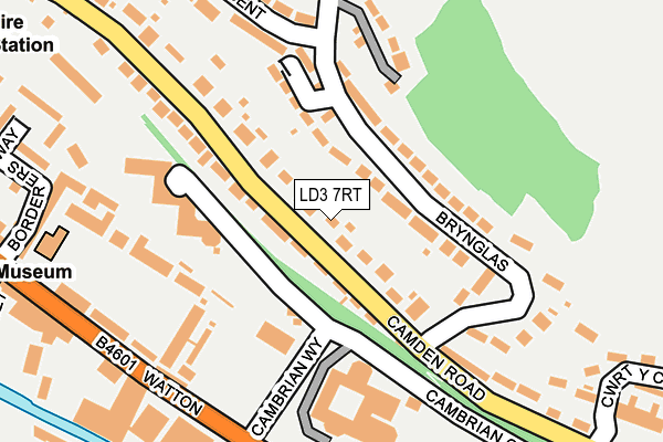 LD3 7RT map - OS OpenMap – Local (Ordnance Survey)