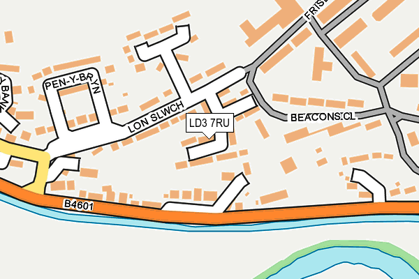 LD3 7RU map - OS OpenMap – Local (Ordnance Survey)