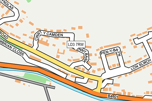 LD3 7RW map - OS OpenMap – Local (Ordnance Survey)