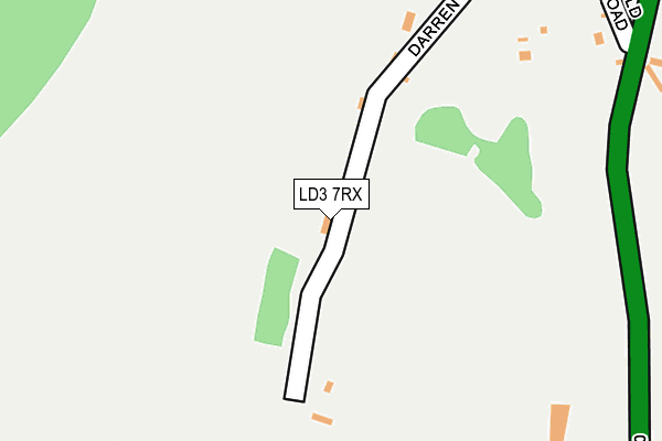 LD3 7RX map - OS OpenMap – Local (Ordnance Survey)