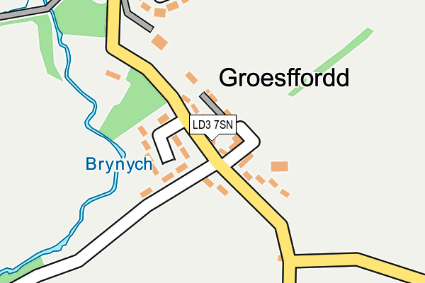LD3 7SN map - OS OpenMap – Local (Ordnance Survey)