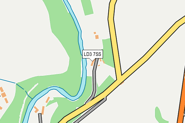 LD3 7SS map - OS OpenMap – Local (Ordnance Survey)