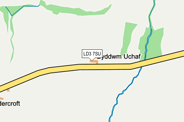 LD3 7SU map - OS OpenMap – Local (Ordnance Survey)