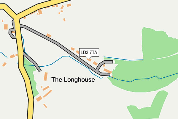 LD3 7TA map - OS OpenMap – Local (Ordnance Survey)