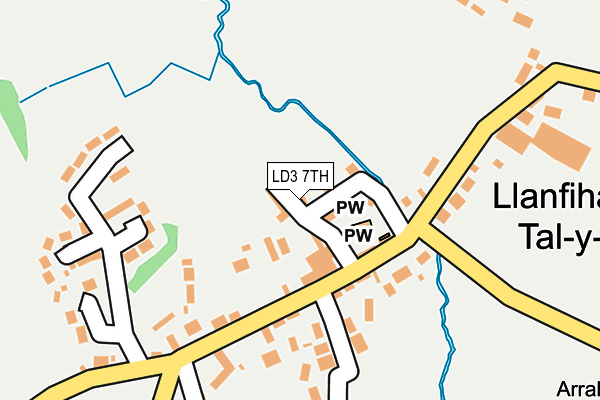 LD3 7TH map - OS OpenMap – Local (Ordnance Survey)