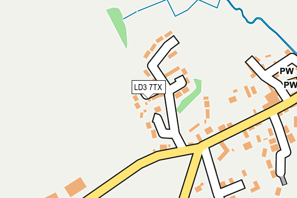 LD3 7TX map - OS OpenMap – Local (Ordnance Survey)