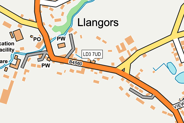 LD3 7UD map - OS OpenMap – Local (Ordnance Survey)