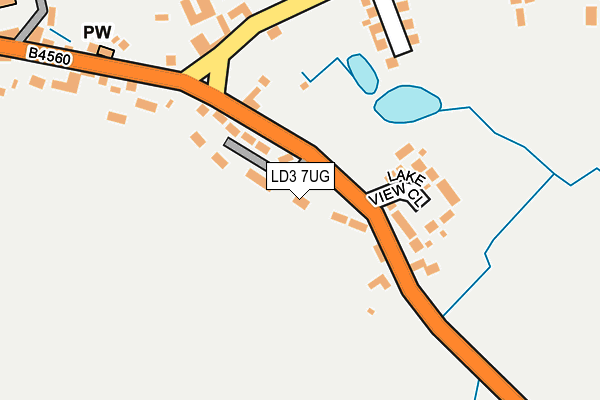 LD3 7UG map - OS OpenMap – Local (Ordnance Survey)