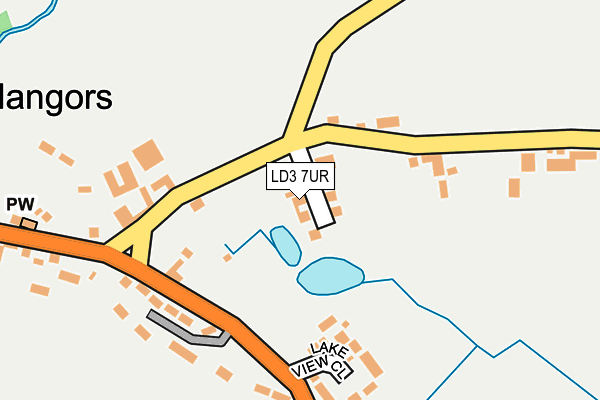 LD3 7UR map - OS OpenMap – Local (Ordnance Survey)