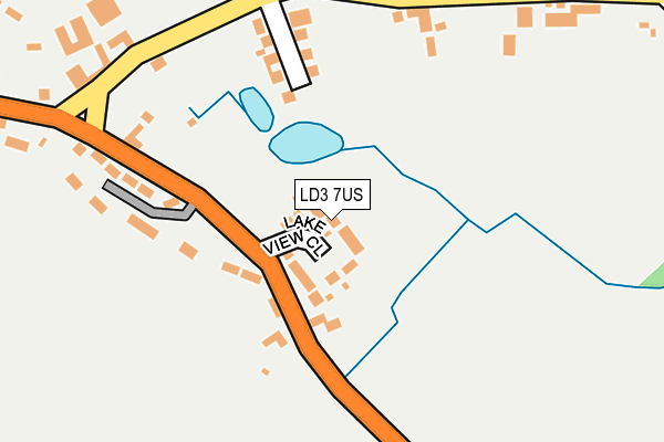 LD3 7US map - OS OpenMap – Local (Ordnance Survey)
