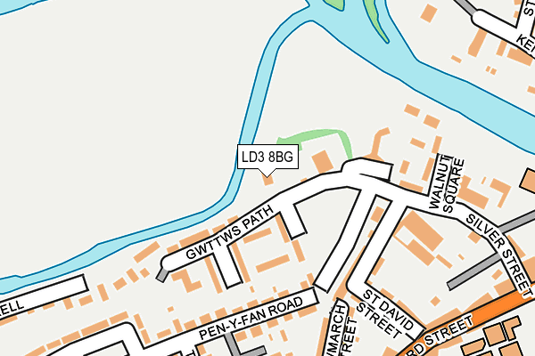 LD3 8BG map - OS OpenMap – Local (Ordnance Survey)