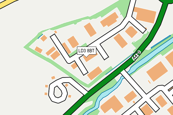 LD3 8BT map - OS OpenMap – Local (Ordnance Survey)
