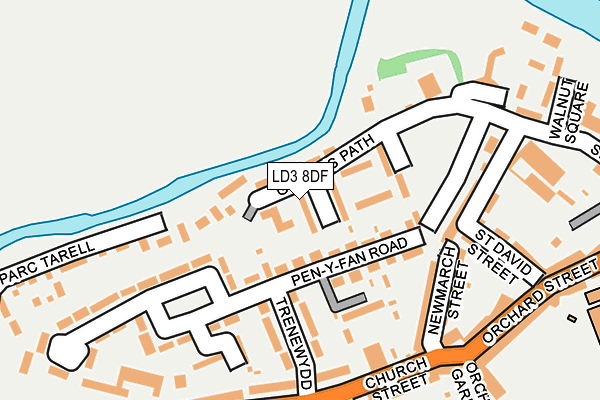 LD3 8DF map - OS OpenMap – Local (Ordnance Survey)