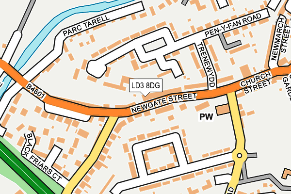 LD3 8DG map - OS OpenMap – Local (Ordnance Survey)