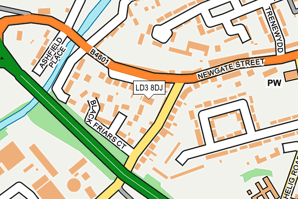 LD3 8DJ map - OS OpenMap – Local (Ordnance Survey)