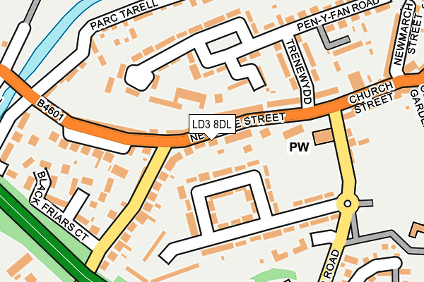 LD3 8DL map - OS OpenMap – Local (Ordnance Survey)