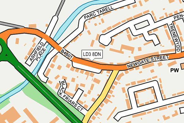 LD3 8DN map - OS OpenMap – Local (Ordnance Survey)