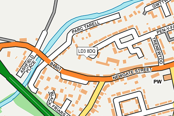 LD3 8DQ map - OS OpenMap – Local (Ordnance Survey)