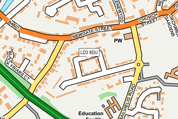 LD3 8DU map - OS OpenMap – Local (Ordnance Survey)