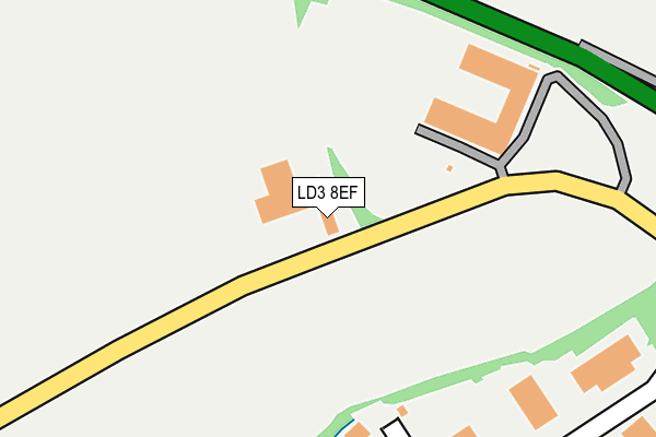 LD3 8EF map - OS OpenMap – Local (Ordnance Survey)