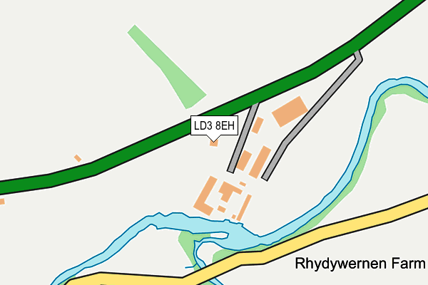 LD3 8EH map - OS OpenMap – Local (Ordnance Survey)