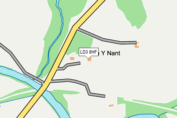 LD3 8HF map - OS OpenMap – Local (Ordnance Survey)
