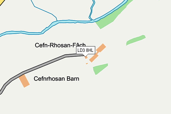 LD3 8HL map - OS OpenMap – Local (Ordnance Survey)