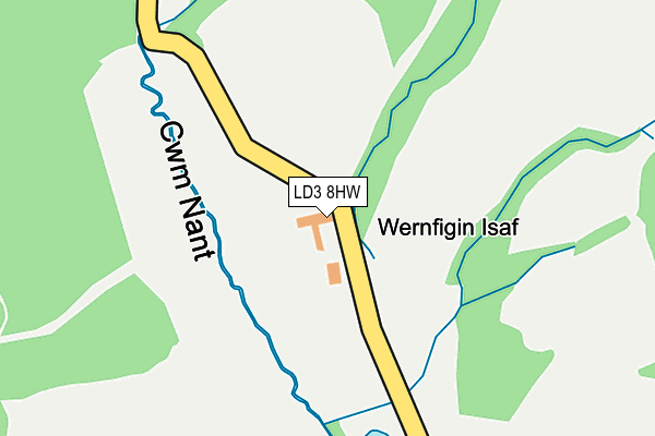 LD3 8HW map - OS OpenMap – Local (Ordnance Survey)