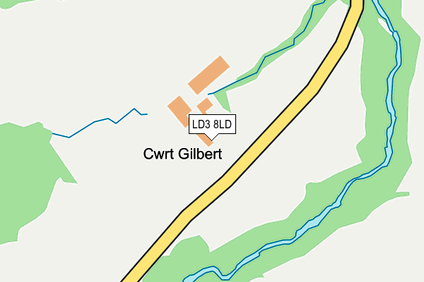 LD3 8LD map - OS OpenMap – Local (Ordnance Survey)