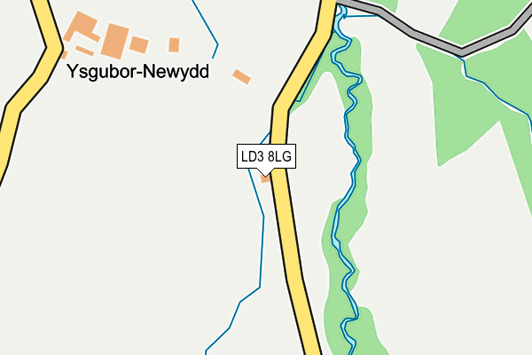 LD3 8LG map - OS OpenMap – Local (Ordnance Survey)
