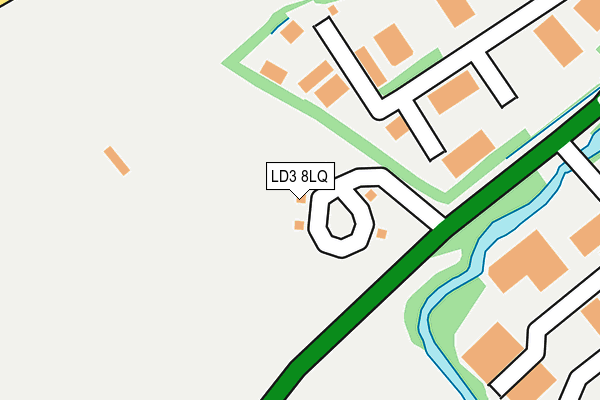 LD3 8LQ map - OS OpenMap – Local (Ordnance Survey)