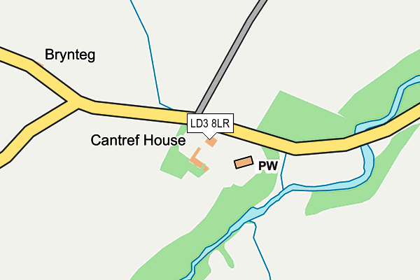 LD3 8LR map - OS OpenMap – Local (Ordnance Survey)