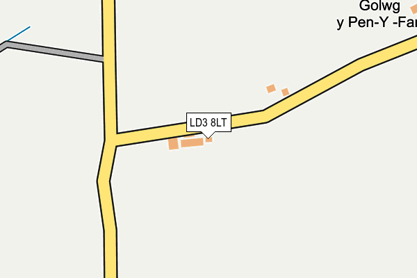 LD3 8LT map - OS OpenMap – Local (Ordnance Survey)