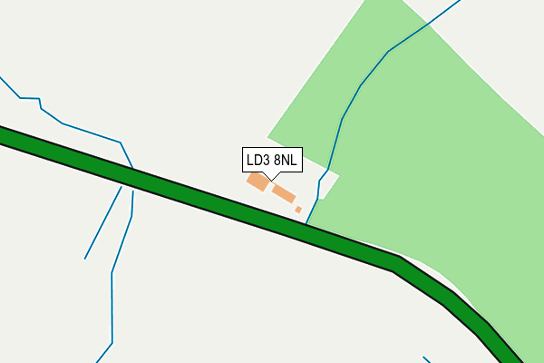 LD3 8NL map - OS OpenMap – Local (Ordnance Survey)