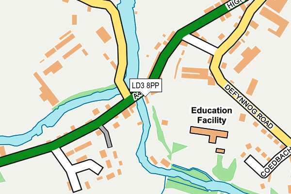 LD3 8PP map - OS OpenMap – Local (Ordnance Survey)