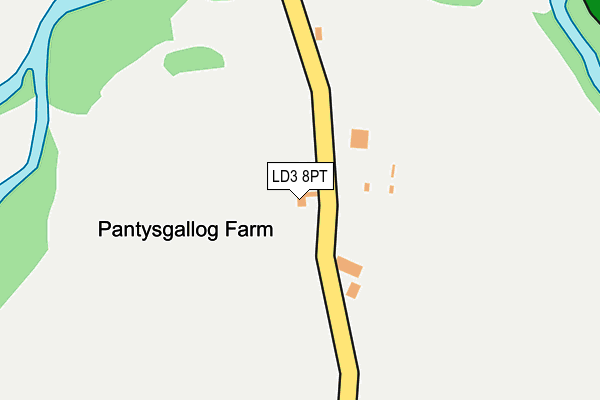 LD3 8PT map - OS OpenMap – Local (Ordnance Survey)