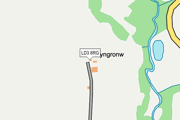 LD3 8RG map - OS OpenMap – Local (Ordnance Survey)