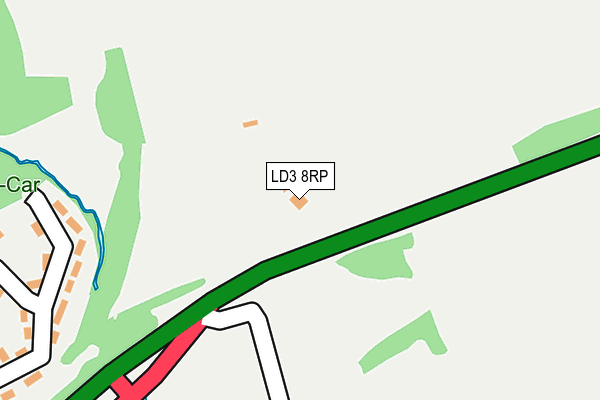 LD3 8RP map - OS OpenMap – Local (Ordnance Survey)