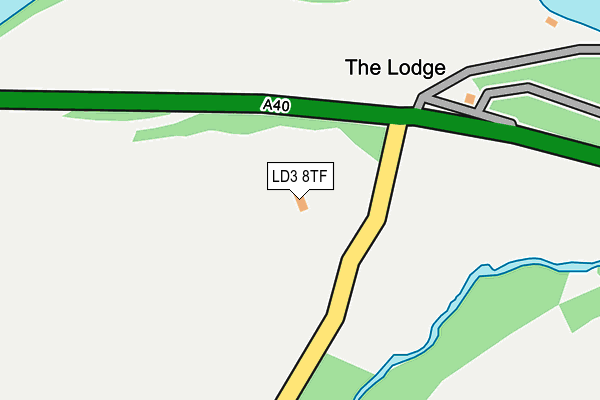 LD3 8TF map - OS OpenMap – Local (Ordnance Survey)